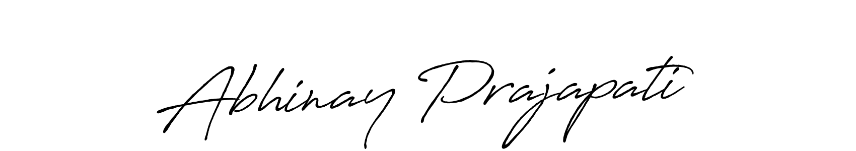 How to make Abhinay Prajapati name signature. Use Antro_Vectra_Bolder style for creating short signs online. This is the latest handwritten sign. Abhinay Prajapati signature style 7 images and pictures png