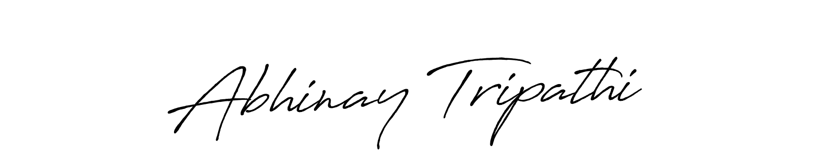 Create a beautiful signature design for name Abhinay Tripathi. With this signature (Antro_Vectra_Bolder) fonts, you can make a handwritten signature for free. Abhinay Tripathi signature style 7 images and pictures png