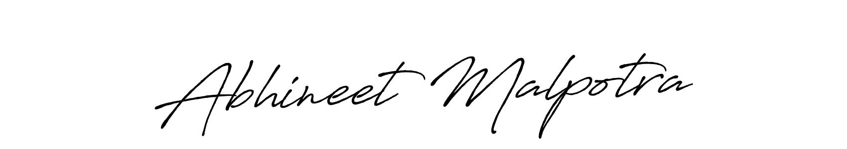 The best way (Antro_Vectra_Bolder) to make a short signature is to pick only two or three words in your name. The name Abhineet Malpotra include a total of six letters. For converting this name. Abhineet Malpotra signature style 7 images and pictures png