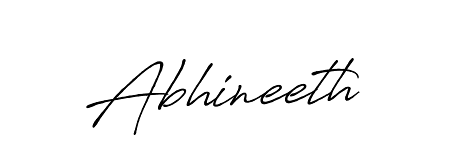 How to make Abhineeth name signature. Use Antro_Vectra_Bolder style for creating short signs online. This is the latest handwritten sign. Abhineeth signature style 7 images and pictures png