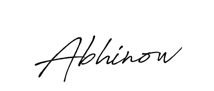 Use a signature maker to create a handwritten signature online. With this signature software, you can design (Antro_Vectra_Bolder) your own signature for name Abhinow. Abhinow signature style 7 images and pictures png