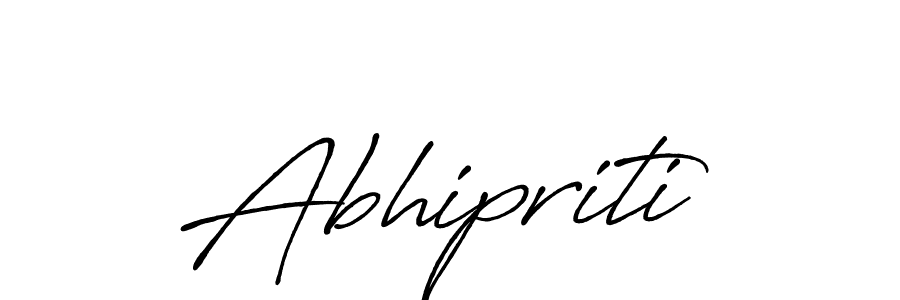 How to make Abhipriti signature? Antro_Vectra_Bolder is a professional autograph style. Create handwritten signature for Abhipriti name. Abhipriti signature style 7 images and pictures png