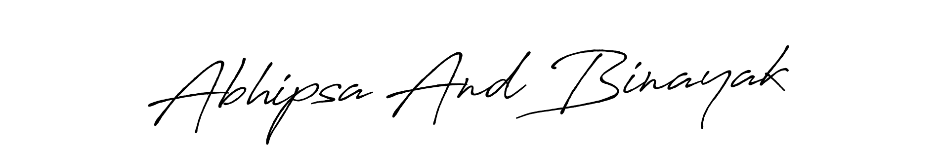 Also You can easily find your signature by using the search form. We will create Abhipsa And Binayak name handwritten signature images for you free of cost using Antro_Vectra_Bolder sign style. Abhipsa And Binayak signature style 7 images and pictures png