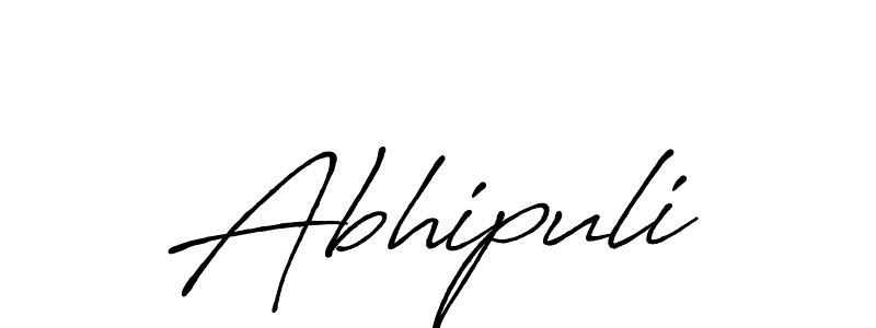 Also we have Abhipuli name is the best signature style. Create professional handwritten signature collection using Antro_Vectra_Bolder autograph style. Abhipuli signature style 7 images and pictures png