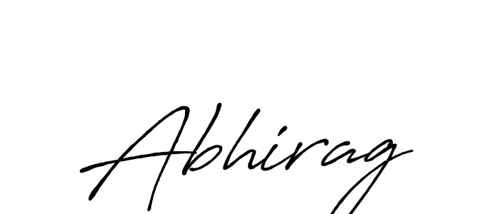 Design your own signature with our free online signature maker. With this signature software, you can create a handwritten (Antro_Vectra_Bolder) signature for name Abhirag. Abhirag signature style 7 images and pictures png