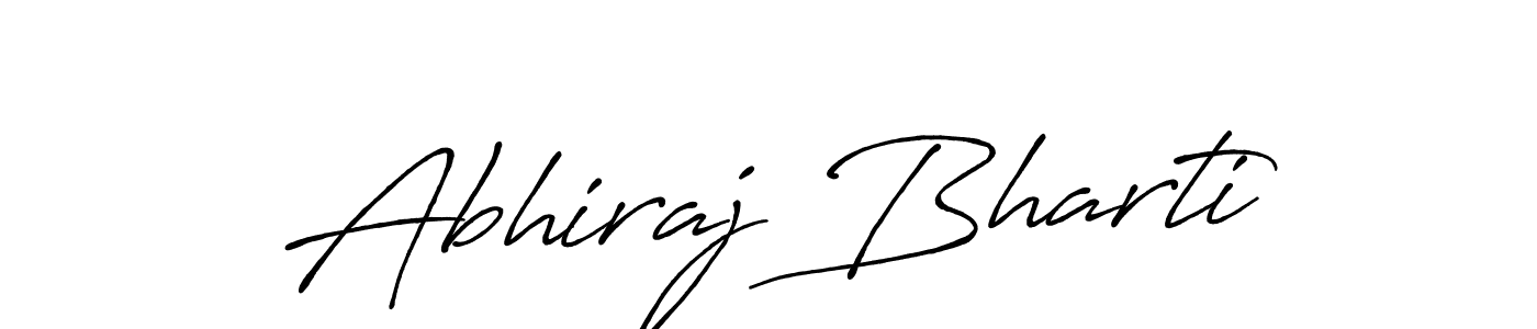 Make a beautiful signature design for name Abhiraj Bharti. With this signature (Antro_Vectra_Bolder) style, you can create a handwritten signature for free. Abhiraj Bharti signature style 7 images and pictures png