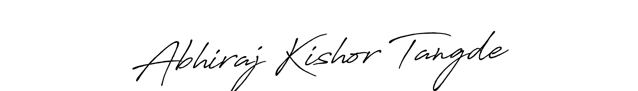 Design your own signature with our free online signature maker. With this signature software, you can create a handwritten (Antro_Vectra_Bolder) signature for name Abhiraj Kishor Tangde. Abhiraj Kishor Tangde signature style 7 images and pictures png
