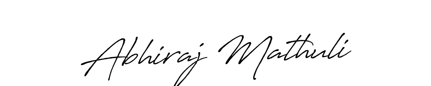 Abhiraj Mathuli stylish signature style. Best Handwritten Sign (Antro_Vectra_Bolder) for my name. Handwritten Signature Collection Ideas for my name Abhiraj Mathuli. Abhiraj Mathuli signature style 7 images and pictures png