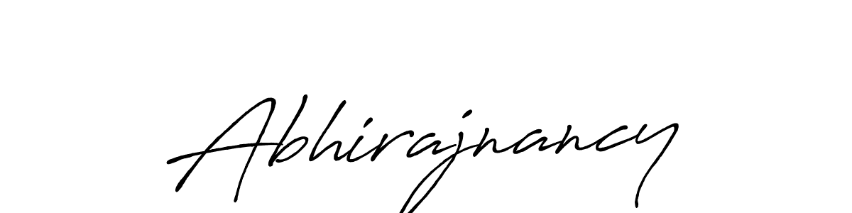 Also You can easily find your signature by using the search form. We will create Abhirajnancy name handwritten signature images for you free of cost using Antro_Vectra_Bolder sign style. Abhirajnancy signature style 7 images and pictures png