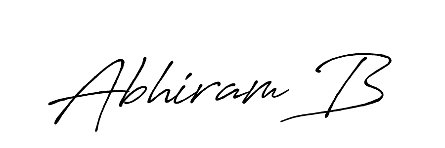 You should practise on your own different ways (Antro_Vectra_Bolder) to write your name (Abhiram B) in signature. don't let someone else do it for you. Abhiram B signature style 7 images and pictures png