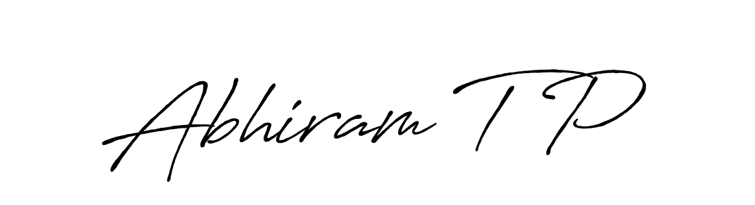 It looks lik you need a new signature style for name Abhiram T P. Design unique handwritten (Antro_Vectra_Bolder) signature with our free signature maker in just a few clicks. Abhiram T P signature style 7 images and pictures png