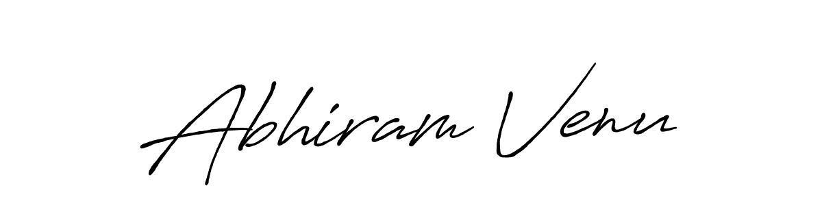 Use a signature maker to create a handwritten signature online. With this signature software, you can design (Antro_Vectra_Bolder) your own signature for name Abhiram Venu. Abhiram Venu signature style 7 images and pictures png