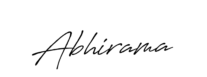 Use a signature maker to create a handwritten signature online. With this signature software, you can design (Antro_Vectra_Bolder) your own signature for name Abhirama. Abhirama signature style 7 images and pictures png