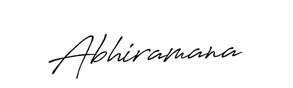 Make a beautiful signature design for name Abhiramana. With this signature (Antro_Vectra_Bolder) style, you can create a handwritten signature for free. Abhiramana signature style 7 images and pictures png