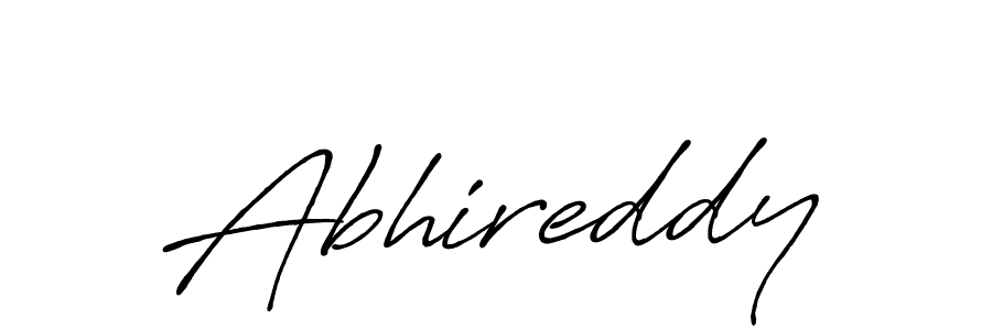 Use a signature maker to create a handwritten signature online. With this signature software, you can design (Antro_Vectra_Bolder) your own signature for name Abhireddy. Abhireddy signature style 7 images and pictures png