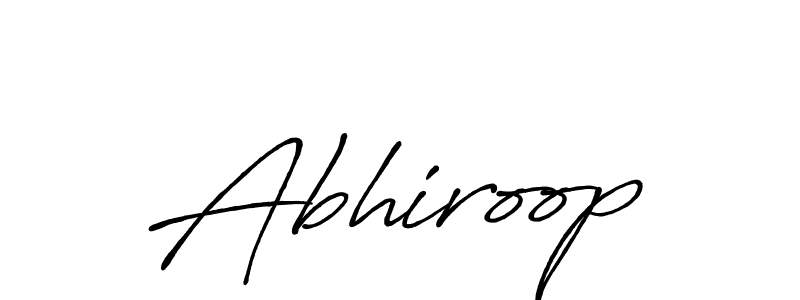 Antro_Vectra_Bolder is a professional signature style that is perfect for those who want to add a touch of class to their signature. It is also a great choice for those who want to make their signature more unique. Get Abhiroop name to fancy signature for free. Abhiroop signature style 7 images and pictures png