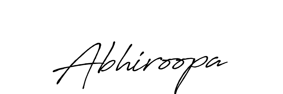 Make a short Abhiroopa signature style. Manage your documents anywhere anytime using Antro_Vectra_Bolder. Create and add eSignatures, submit forms, share and send files easily. Abhiroopa signature style 7 images and pictures png