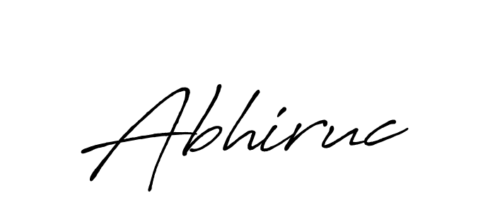 if you are searching for the best signature style for your name Abhiruc. so please give up your signature search. here we have designed multiple signature styles  using Antro_Vectra_Bolder. Abhiruc signature style 7 images and pictures png