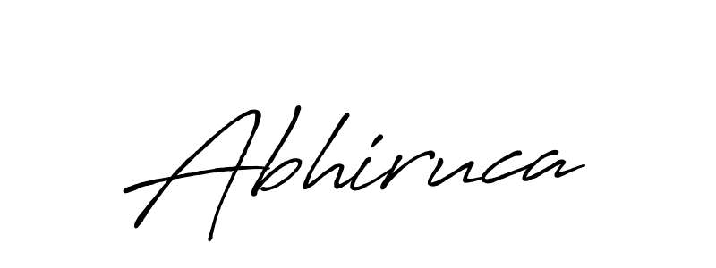 The best way (Antro_Vectra_Bolder) to make a short signature is to pick only two or three words in your name. The name Abhiruca include a total of six letters. For converting this name. Abhiruca signature style 7 images and pictures png