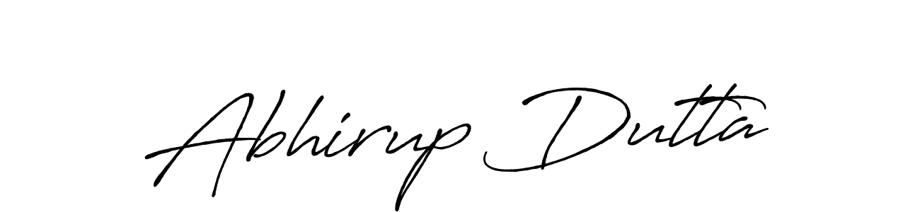 Design your own signature with our free online signature maker. With this signature software, you can create a handwritten (Antro_Vectra_Bolder) signature for name Abhirup Dutta. Abhirup Dutta signature style 7 images and pictures png