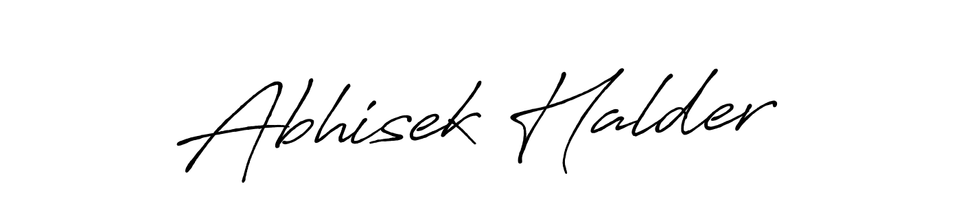 Make a beautiful signature design for name Abhisek Halder. With this signature (Antro_Vectra_Bolder) style, you can create a handwritten signature for free. Abhisek Halder signature style 7 images and pictures png