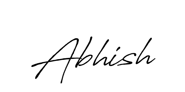 Make a beautiful signature design for name Abhish. With this signature (Antro_Vectra_Bolder) style, you can create a handwritten signature for free. Abhish signature style 7 images and pictures png