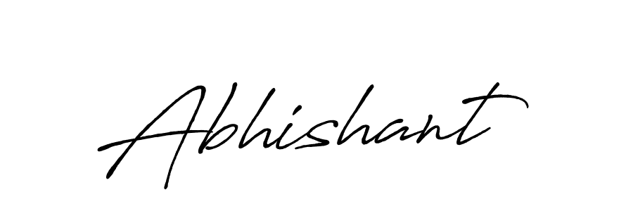 Make a beautiful signature design for name Abhishant. With this signature (Antro_Vectra_Bolder) style, you can create a handwritten signature for free. Abhishant signature style 7 images and pictures png