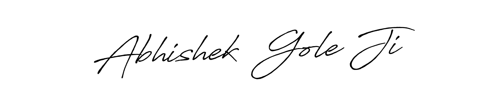 The best way (Antro_Vectra_Bolder) to make a short signature is to pick only two or three words in your name. The name Abhishek  Gole Ji include a total of six letters. For converting this name. Abhishek  Gole Ji signature style 7 images and pictures png