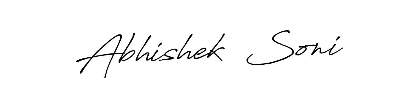 You can use this online signature creator to create a handwritten signature for the name Abhishek  Soni. This is the best online autograph maker. Abhishek  Soni signature style 7 images and pictures png