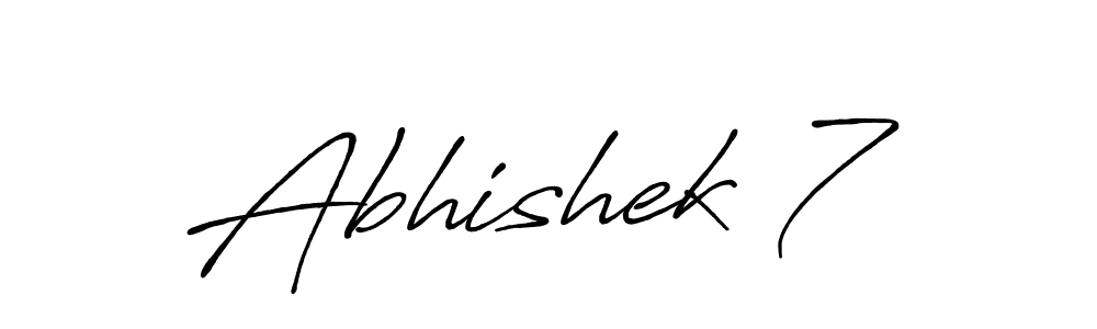 Create a beautiful signature design for name Abhishek 7. With this signature (Antro_Vectra_Bolder) fonts, you can make a handwritten signature for free. Abhishek 7 signature style 7 images and pictures png