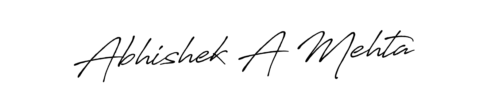 You can use this online signature creator to create a handwritten signature for the name Abhishek A Mehta. This is the best online autograph maker. Abhishek A Mehta signature style 7 images and pictures png