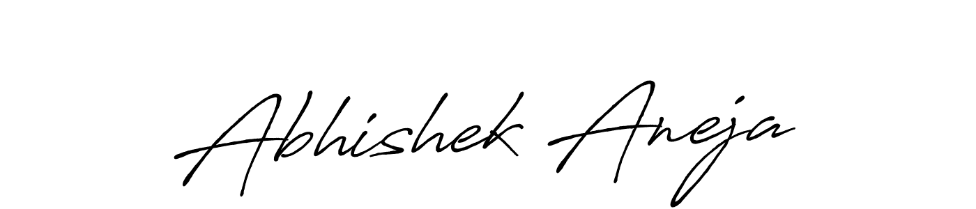 Use a signature maker to create a handwritten signature online. With this signature software, you can design (Antro_Vectra_Bolder) your own signature for name Abhishek Aneja. Abhishek Aneja signature style 7 images and pictures png