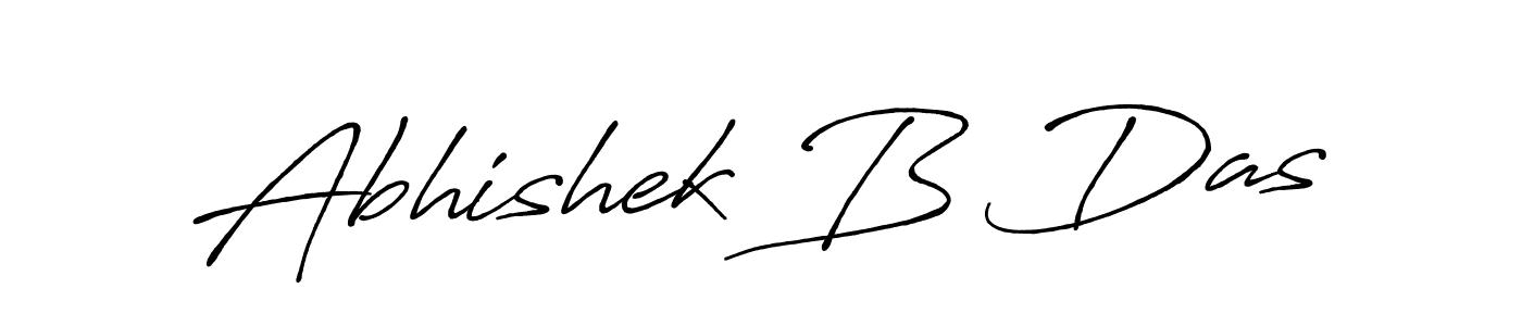 Also we have Abhishek B Das name is the best signature style. Create professional handwritten signature collection using Antro_Vectra_Bolder autograph style. Abhishek B Das signature style 7 images and pictures png