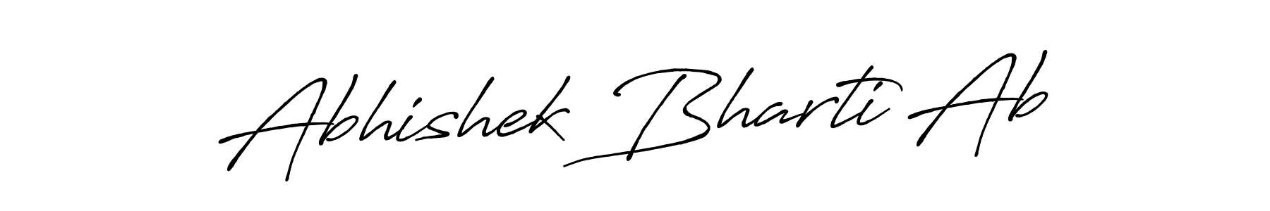 Use a signature maker to create a handwritten signature online. With this signature software, you can design (Antro_Vectra_Bolder) your own signature for name Abhishek Bharti Ab. Abhishek Bharti Ab signature style 7 images and pictures png