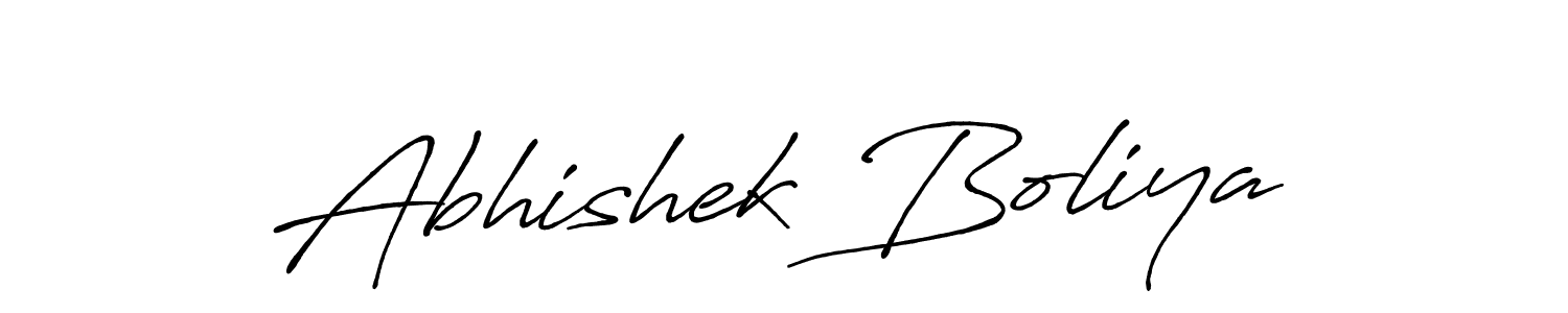 Use a signature maker to create a handwritten signature online. With this signature software, you can design (Antro_Vectra_Bolder) your own signature for name Abhishek Boliya. Abhishek Boliya signature style 7 images and pictures png