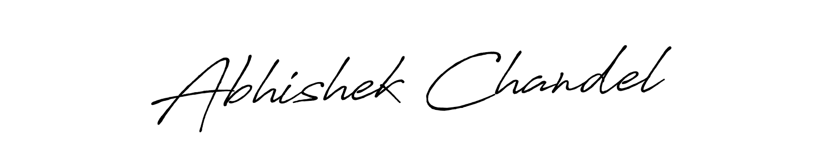 Make a beautiful signature design for name Abhishek Chandel. With this signature (Antro_Vectra_Bolder) style, you can create a handwritten signature for free. Abhishek Chandel signature style 7 images and pictures png