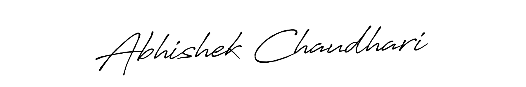 Make a beautiful signature design for name Abhishek Chaudhari. With this signature (Antro_Vectra_Bolder) style, you can create a handwritten signature for free. Abhishek Chaudhari signature style 7 images and pictures png