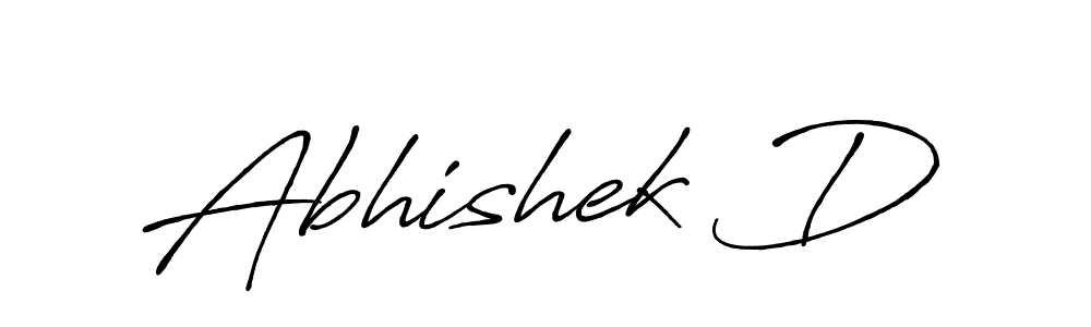 Similarly Antro_Vectra_Bolder is the best handwritten signature design. Signature creator online .You can use it as an online autograph creator for name Abhishek D. Abhishek D signature style 7 images and pictures png