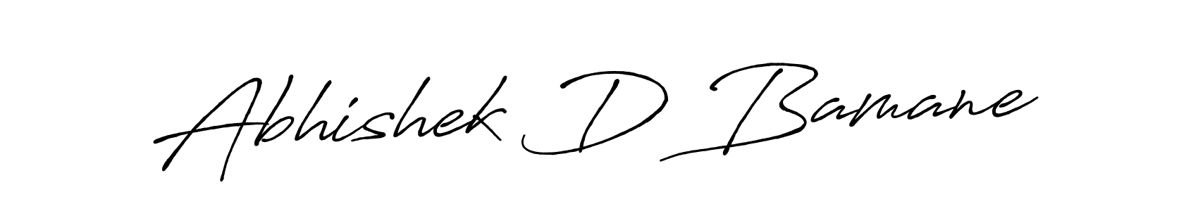 Create a beautiful signature design for name Abhishek D Bamane. With this signature (Antro_Vectra_Bolder) fonts, you can make a handwritten signature for free. Abhishek D Bamane signature style 7 images and pictures png