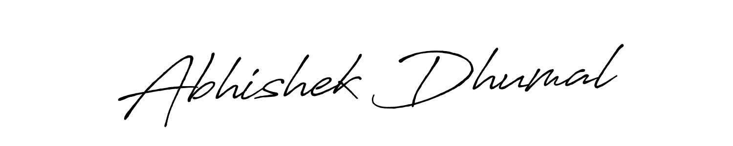 Abhishek Dhumal stylish signature style. Best Handwritten Sign (Antro_Vectra_Bolder) for my name. Handwritten Signature Collection Ideas for my name Abhishek Dhumal. Abhishek Dhumal signature style 7 images and pictures png