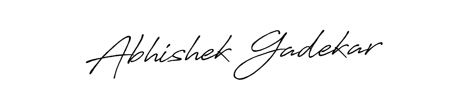 You should practise on your own different ways (Antro_Vectra_Bolder) to write your name (Abhishek Gadekar) in signature. don't let someone else do it for you. Abhishek Gadekar signature style 7 images and pictures png