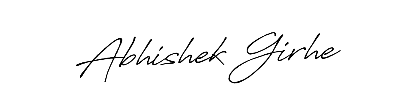 if you are searching for the best signature style for your name Abhishek Girhe. so please give up your signature search. here we have designed multiple signature styles  using Antro_Vectra_Bolder. Abhishek Girhe signature style 7 images and pictures png