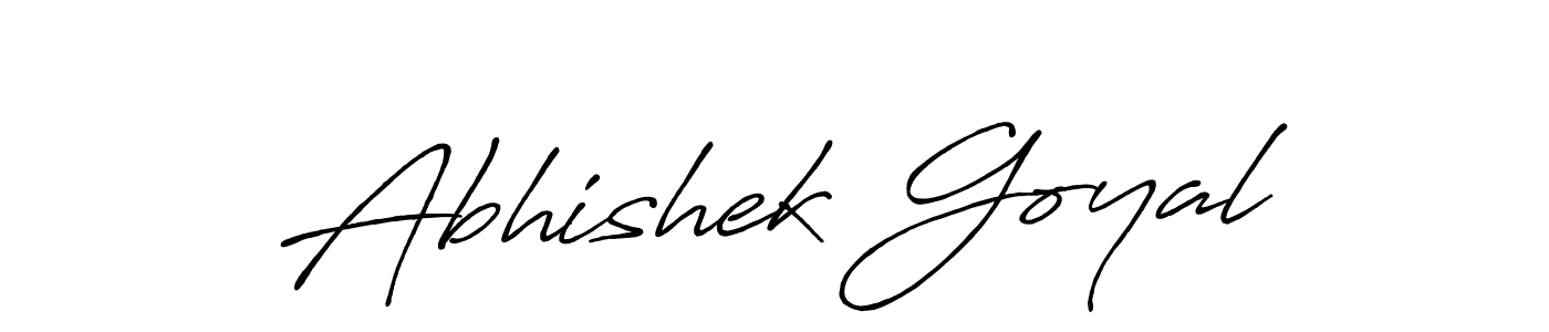 The best way (Antro_Vectra_Bolder) to make a short signature is to pick only two or three words in your name. The name Abhishek Goyal include a total of six letters. For converting this name. Abhishek Goyal signature style 7 images and pictures png