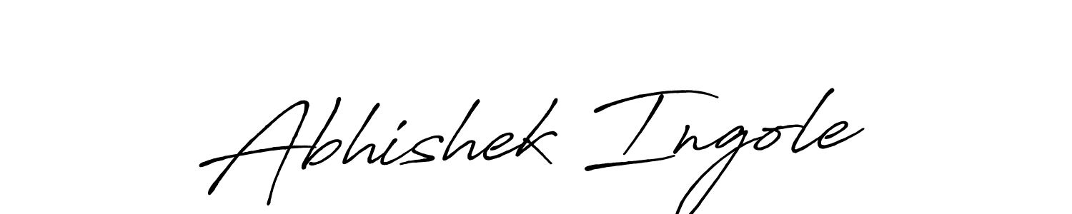 Use a signature maker to create a handwritten signature online. With this signature software, you can design (Antro_Vectra_Bolder) your own signature for name Abhishek Ingole. Abhishek Ingole signature style 7 images and pictures png