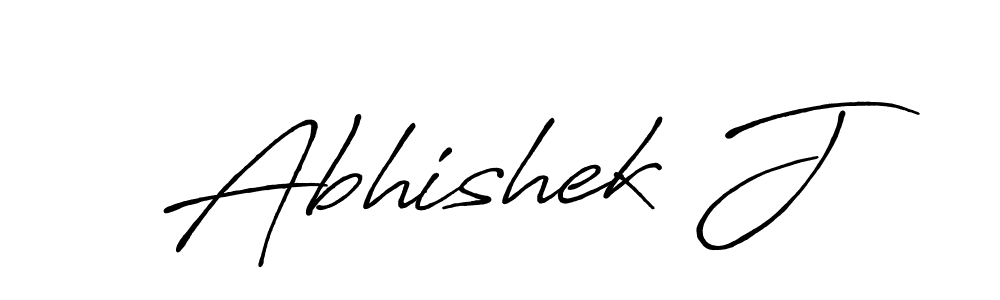 It looks lik you need a new signature style for name Abhishek J. Design unique handwritten (Antro_Vectra_Bolder) signature with our free signature maker in just a few clicks. Abhishek J signature style 7 images and pictures png