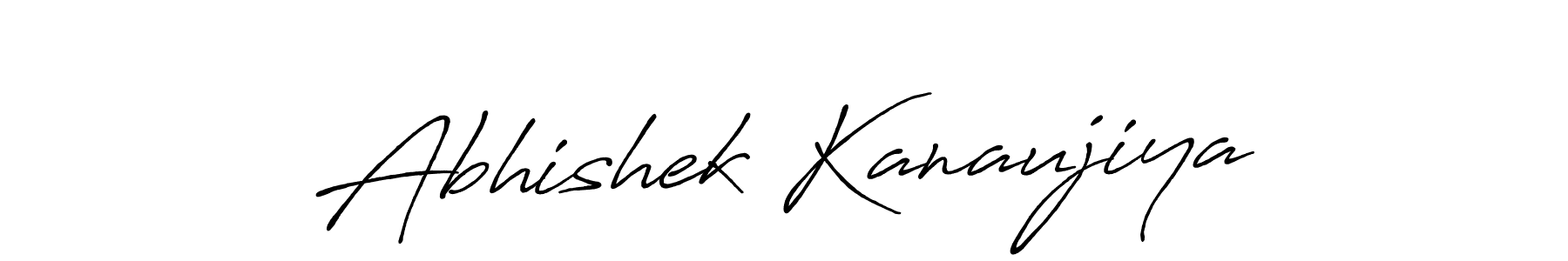Use a signature maker to create a handwritten signature online. With this signature software, you can design (Antro_Vectra_Bolder) your own signature for name Abhishek Kanaujiya. Abhishek Kanaujiya signature style 7 images and pictures png