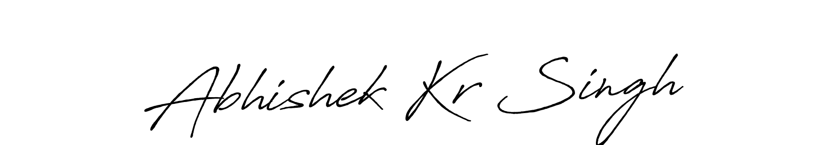 Abhishek Kr Singh stylish signature style. Best Handwritten Sign (Antro_Vectra_Bolder) for my name. Handwritten Signature Collection Ideas for my name Abhishek Kr Singh. Abhishek Kr Singh signature style 7 images and pictures png