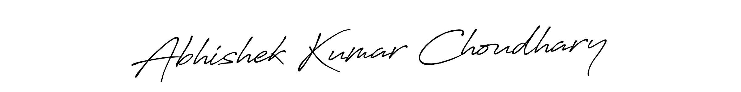 How to make Abhishek Kumar Choudhary signature? Antro_Vectra_Bolder is a professional autograph style. Create handwritten signature for Abhishek Kumar Choudhary name. Abhishek Kumar Choudhary signature style 7 images and pictures png