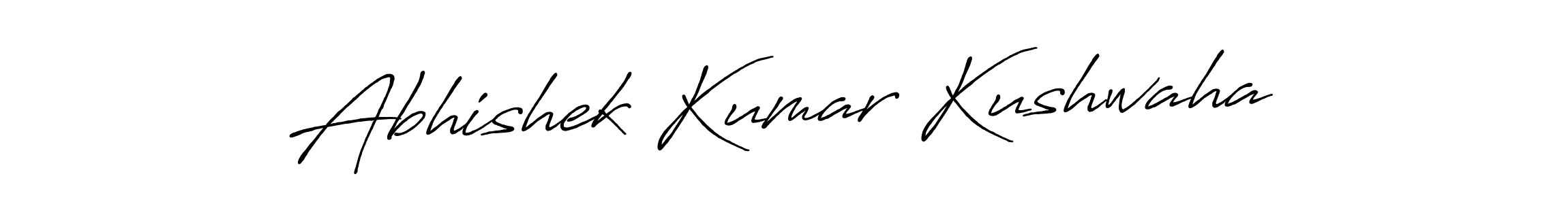 Create a beautiful signature design for name Abhishek Kumar Kushwaha. With this signature (Antro_Vectra_Bolder) fonts, you can make a handwritten signature for free. Abhishek Kumar Kushwaha signature style 7 images and pictures png