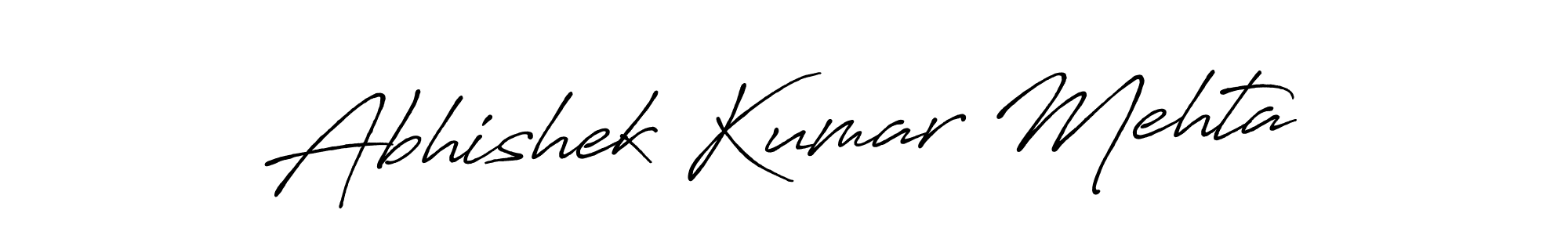Design your own signature with our free online signature maker. With this signature software, you can create a handwritten (Antro_Vectra_Bolder) signature for name Abhishek Kumar Mehta. Abhishek Kumar Mehta signature style 7 images and pictures png